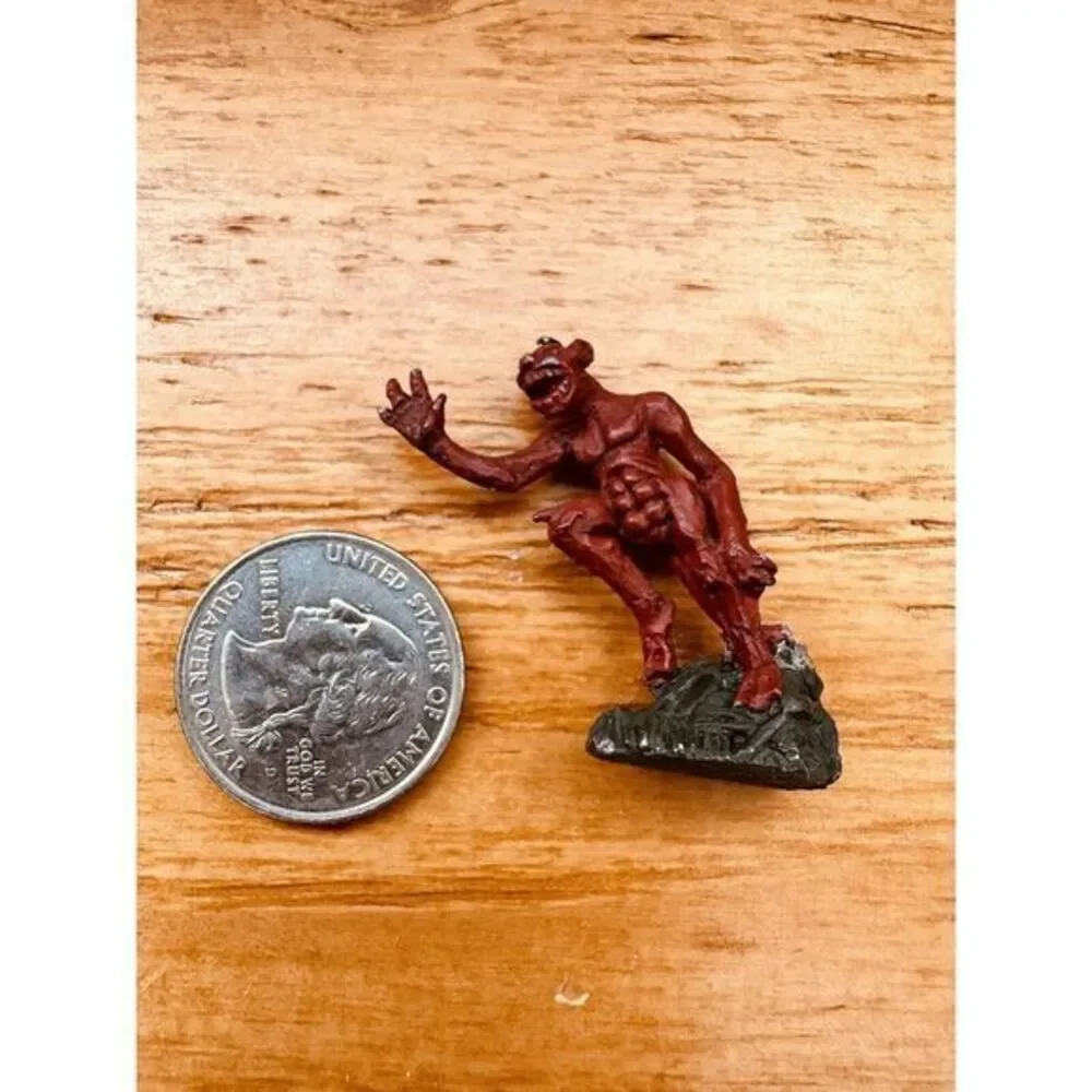 Gargoyle Armor Class 5 Miniature Fantasy AD&D Hand Painted‎ 1Stamped 1978 1352B
